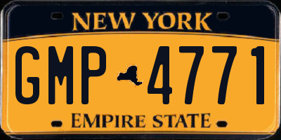 NY license plate GMP4771