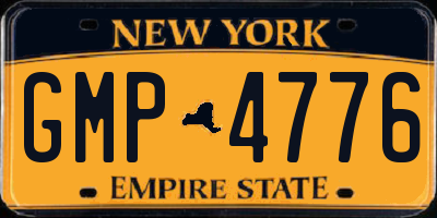 NY license plate GMP4776