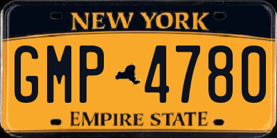 NY license plate GMP4780