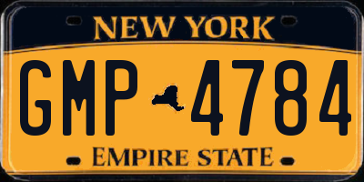 NY license plate GMP4784