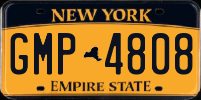 NY license plate GMP4808