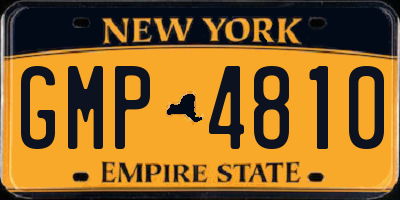 NY license plate GMP4810