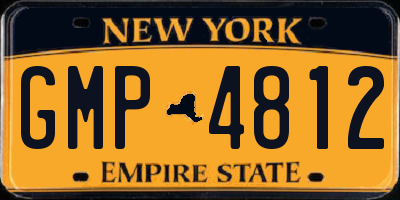 NY license plate GMP4812