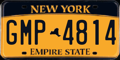 NY license plate GMP4814