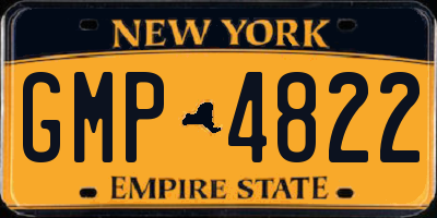 NY license plate GMP4822