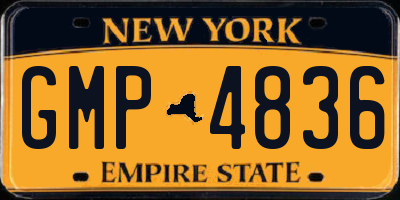 NY license plate GMP4836