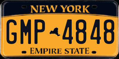 NY license plate GMP4848