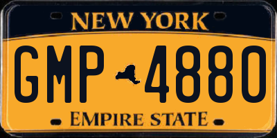 NY license plate GMP4880