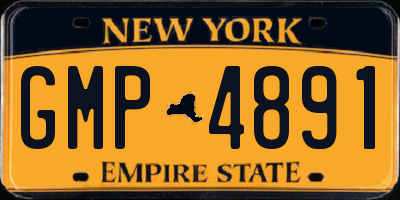 NY license plate GMP4891
