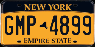 NY license plate GMP4899