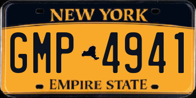 NY license plate GMP4941