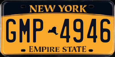 NY license plate GMP4946