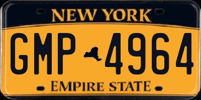 NY license plate GMP4964