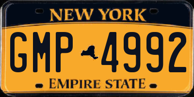NY license plate GMP4992