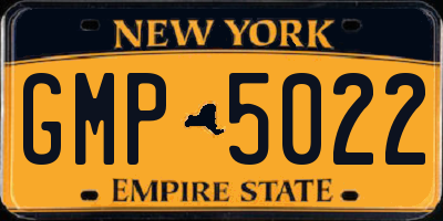 NY license plate GMP5022