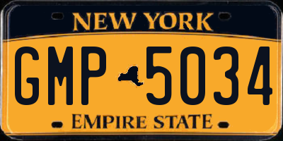 NY license plate GMP5034