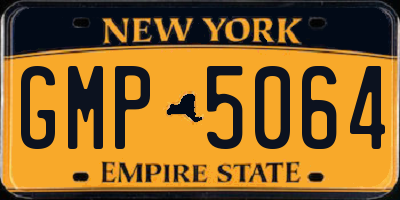 NY license plate GMP5064