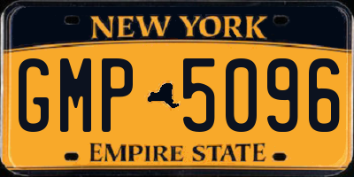 NY license plate GMP5096