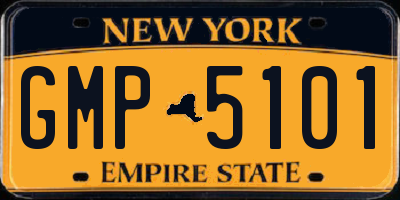 NY license plate GMP5101