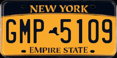 NY license plate GMP5109