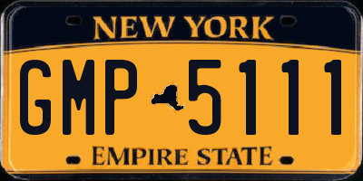 NY license plate GMP5111