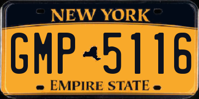 NY license plate GMP5116
