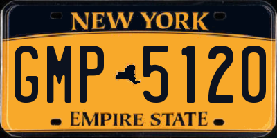 NY license plate GMP5120