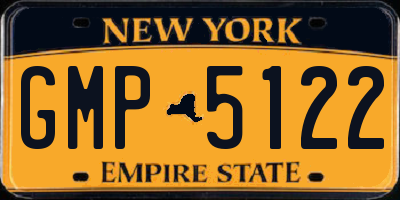 NY license plate GMP5122