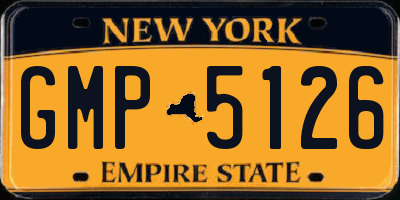 NY license plate GMP5126
