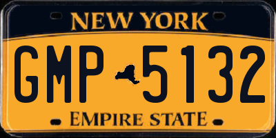 NY license plate GMP5132