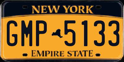 NY license plate GMP5133