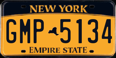 NY license plate GMP5134
