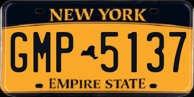 NY license plate GMP5137