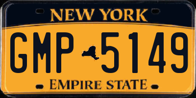 NY license plate GMP5149