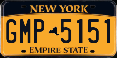 NY license plate GMP5151