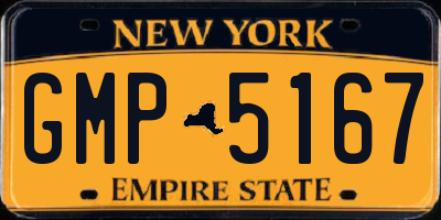 NY license plate GMP5167
