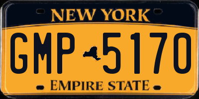 NY license plate GMP5170