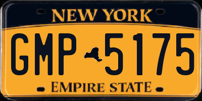 NY license plate GMP5175