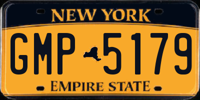 NY license plate GMP5179
