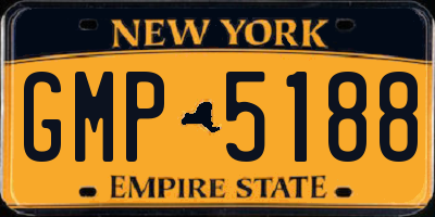 NY license plate GMP5188