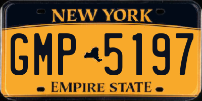 NY license plate GMP5197