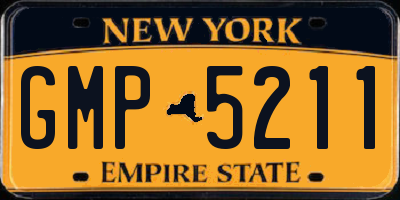 NY license plate GMP5211