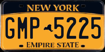 NY license plate GMP5225