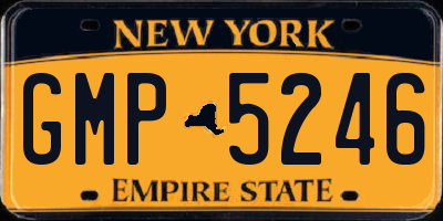 NY license plate GMP5246