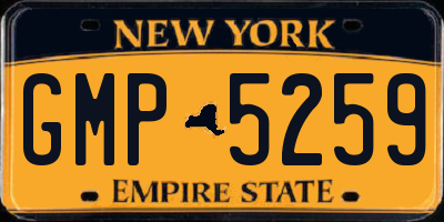 NY license plate GMP5259
