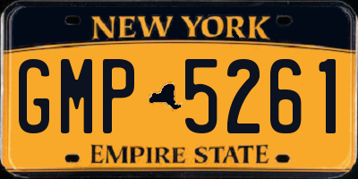 NY license plate GMP5261