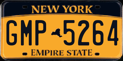 NY license plate GMP5264