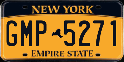 NY license plate GMP5271