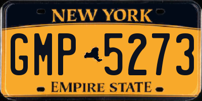 NY license plate GMP5273