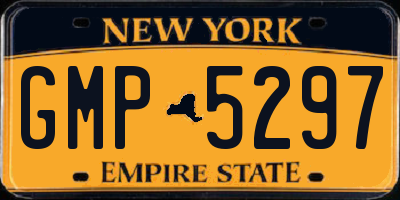 NY license plate GMP5297